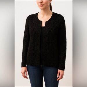 Anthropologie Silvian Heach Women’s Size M Black Wool Blend Cardigan Sweater